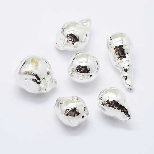 PandaHall Natural Baroque Pearl Cultured Freshwater Pearl Beads, Silver Plated, Nuggets, 14~26x11~15mm, Hole: 0.5mm Pearl Nuggets
PandaHall Natural Baroque Pearl Cultured Freshwater Pearl Beads, Silver Plated, Nuggets, 14~26x11~15mm, Hole: 0.5mm Pearl Nuggets