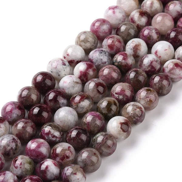 PandaHall Natural Plum Blossom Tourmaline Beads Strands, Round, 8.5mm, Hole: 1.2mm, about 47pcs/strand, 15.51''(39.4cm) Tourmaline Round
PandaHall Natural Plum Blossom Tourmaline Beads Strands, Round, 8.5mm, Hole: 1.2mm, about 47pcs/strand, 15.51''(39.4cm) Tourmaline Round