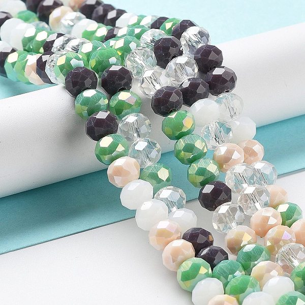 PandaHall Glass Beads Strands, Faceted, Rondelle, Thistle, 8x6mm, Hole: 1mm, about 65~68pcs/strand, 15.7~16.1 inch(40~41cm) Glass Rondelle..., Purple
PandaHall Glass Beads Strands, Faceted, Rondelle, Thistle, 8x6mm, Hole: 1mm, about 65~68pcs/strand, 15.7~16.1 inch(40~41cm) Glass Rondelle..., Purple