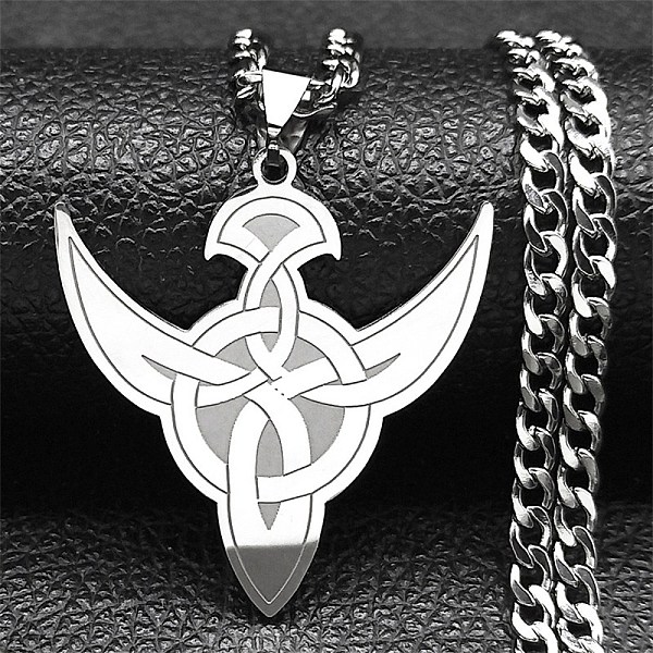 PandaHall 304 Stainless Steel Necklaces, Trinity Knot Pendant Necklaces, Stainless Steel Color, 23.46 inch(59.6cm) 304 Stainless Steel...
PandaHall 304 Stainless Steel Necklaces, Trinity Knot Pendant Necklaces, Stainless Steel Color, 23.46 inch(59.6cm) 304 Stainless Steel...