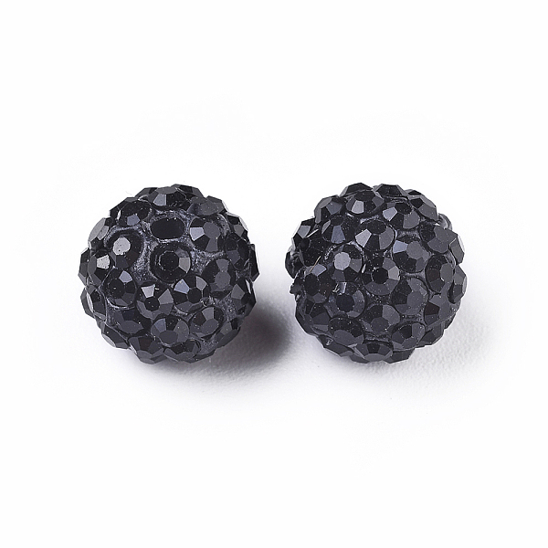 PandaHall Pave Disco Ball Beads, Polymer Clay Rhinestone Beads, Grade A, Jet, PP15(2.1~2.2mm), 14mm, Hole: 2mm Polymer Clay+Glass Rhinestone..., Black
PandaHall Pave Disco Ball Beads, Polymer Clay Rhinestone Beads, Grade A, Jet, PP15(2.1~2.2mm), 14mm, Hole: 2mm Polymer Clay+Glass Rhinestone..., Black