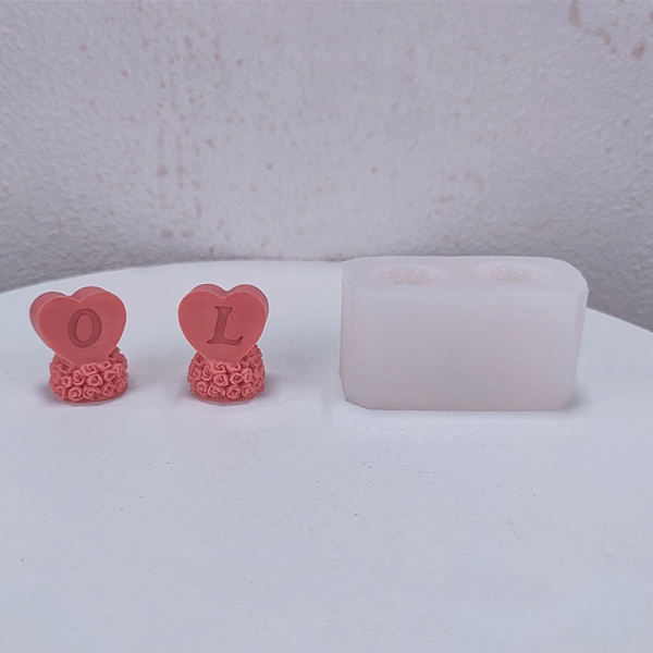 PandaHall Valentine's Day Theme DIY Candle Food Grade Silicone Molds, Handmade Soap Mold, Mousse Chocolate Cake Mold, Heart with Word L & O..., White
PandaHall Valentine's Day Theme DIY Candle Food Grade Silicone Molds, Handmade Soap Mold, Mousse Chocolate Cake Mold, Heart with Word L & O..., White