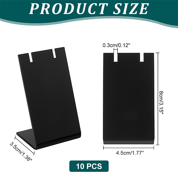 PandaHall PH 10pcs Earrings Holder Organizer, Single Pair L-Shape Jewelry Displays Stand Showcase Earrings Display for Jewelry Dangling..., Black
PandaHall PH 10pcs Earrings Holder Organizer, Single Pair L-Shape Jewelry Displays Stand Showcase Earrings Display for Jewelry Dangling..., Black