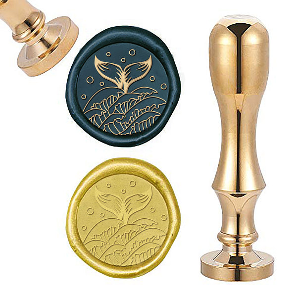 PandaHall DIY Scrapbook, Brass Wax Seal Stamp and Handle Sets, Whale Tail Shape Pattern, Golden, 87x20mm, Stamp: 2.55cm Brass Other Animal
PandaHall DIY Scrapbook, Brass Wax Seal Stamp and Handle Sets, Whale Tail Shape Pattern, Golden, 87x20mm, Stamp: 2.55cm Brass Other Animal