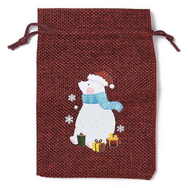 PandaHall Christmas Theme Jute Cloth Storage Bags, Rectangle Drawstring Bags, FireBrick, Bear, 14x10x0.4cm Jute Bear Red
PandaHall Christmas Theme Jute Cloth Storage Bags, Rectangle Drawstring Bags, FireBrick, Bear, 14x10x0.4cm Jute Bear Red