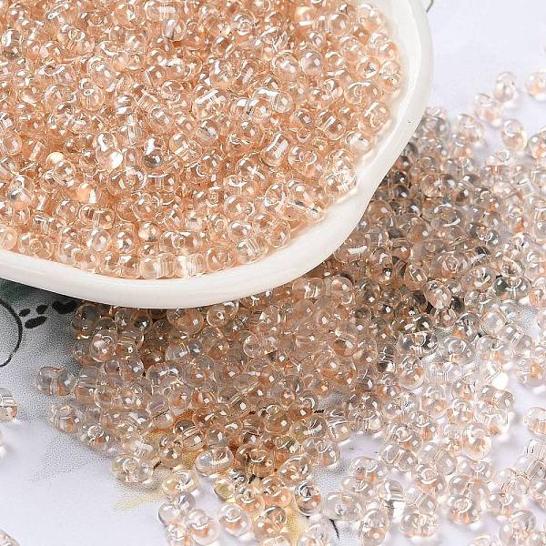 PandaHall Glass Seed Beads, Transparent Colours Luster, Peanut, PeachPuff, 4~4.5x2~2.5x2~2.5mm, Hole: 0.8~0.9mm, about 10000pcs/pound Glass..., Brown
PandaHall Glass Seed Beads, Transparent Colours Luster, Peanut, PeachPuff, 4~4.5x2~2.5x2~2.5mm, Hole: 0.8~0.9mm, about 10000pcs/pound Glass..., Brown