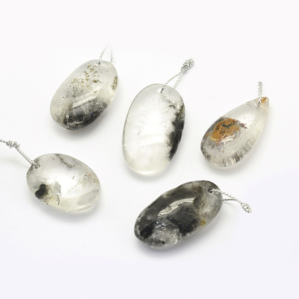 PandaHall Natural Quartz Pendants, Mixed Shapes, 30~66x18~52x3~14mm, Hole: 2mm Quartz Mixed Shapes
PandaHall Natural Quartz Pendants, Mixed Shapes, 30~66x18~52x3~14mm, Hole: 2mm Quartz Mixed Shapes