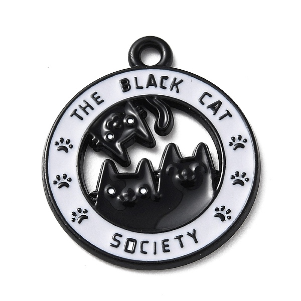 PandaHall Alloy Enamel Pendants, Black, Flat Round with Cat Charm, Word, 23x20x1.3mm, Hole: 1.8mm Alloy+Enamel Word Black
PandaHall Alloy Enamel Pendants, Black, Flat Round with Cat Charm, Word, 23x20x1.3mm, Hole: 1.8mm Alloy+Enamel Word Black
