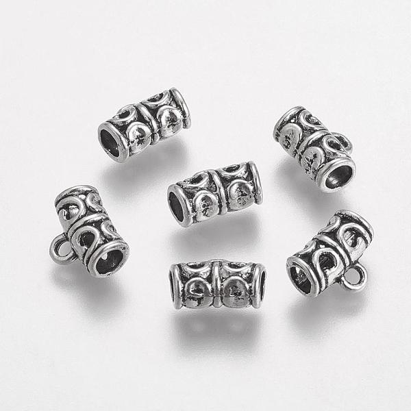 PandaHall Tibetan Style Tube Bails, Loop Bails, Cadmium Free & Lead Free, Bail Beads, Tube, Antique Silver, 11.5x9x6mm, Hole: 2mm Alloy Tube
PandaHall Tibetan Style Tube Bails, Loop Bails, Cadmium Free & Lead Free, Bail Beads, Tube, Antique Silver, 11.5x9x6mm, Hole: 2mm Alloy Tube