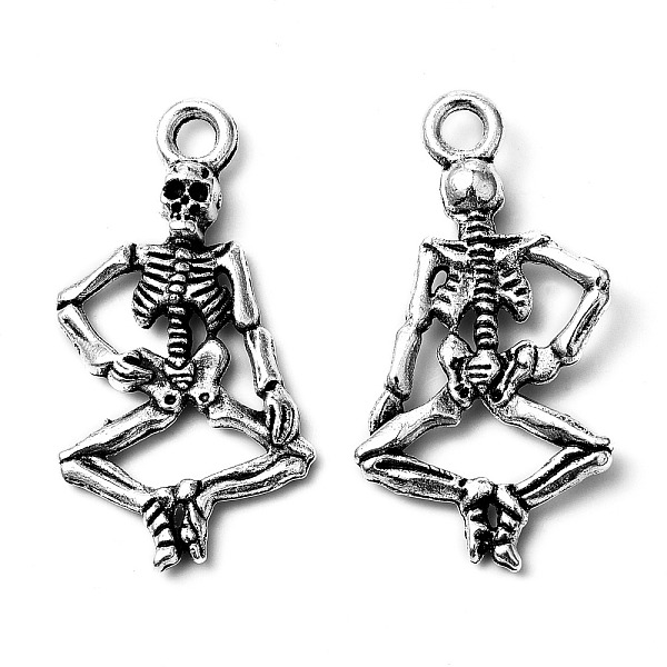 PandaHall Punk Alloy Pendants, Cadmium Free & Lead Free, Human Skeleton Pendants for Halloween Jewelry Making, Antique Silver Color, about...
PandaHall Punk Alloy Pendants, Cadmium Free & Lead Free, Human Skeleton Pendants for Halloween Jewelry Making, Antique Silver Color, about...