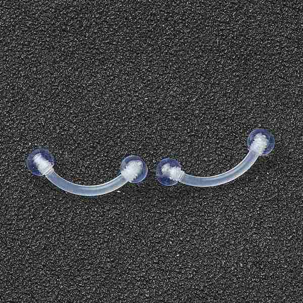 PandaHall Acrylic Eyebrow Rings, Curved Barbell, Eyebrow Piercing Jewelry, Clear, 16.5x3mm, Bar Length: 1/2"(12.6mm), Pin: 18 Gauge(1mm)...
PandaHall Acrylic Eyebrow Rings, Curved Barbell, Eyebrow Piercing Jewelry, Clear, 16.5x3mm, Bar Length: 1/2"(12.6mm), Pin: 18 Gauge(1mm)...