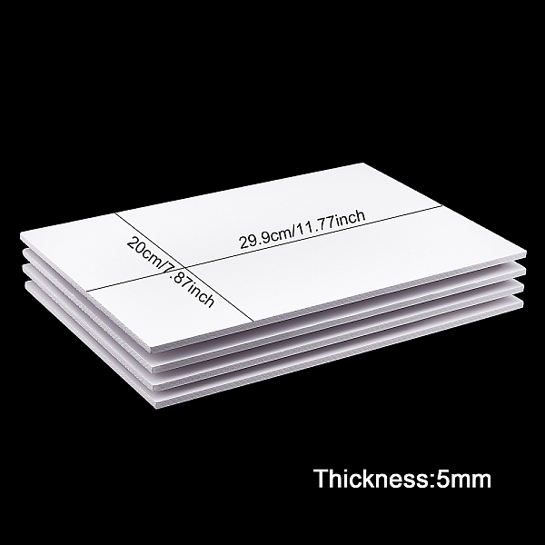 PandaHall PVC Foam Boards, for Presentations, School, Office & Art Projects, Rectangle, White, 299x200x5mm Foam White
PandaHall PVC Foam Boards, for Presentations, School, Office & Art Projects, Rectangle, White, 299x200x5mm Foam White