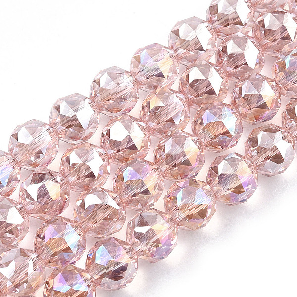 PandaHall Electroplate Transparent Glass Beads Strands, Faceted, Round, Pink, 8x7.5mm, Hole: 1mm, about 70~72pcs/strand, 20.67 inch~21.26...
PandaHall Electroplate Transparent Glass Beads Strands, Faceted, Round, Pink, 8x7.5mm, Hole: 1mm, about 70~72pcs/strand, 20.67 inch~21.26...