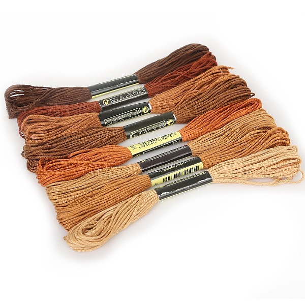 PandaHall 8 Skeins 8 Colors Gradient Color 6-Ply Cotton Embroidery Floss, Cross-stitch Threads, for DIY Sewing, Orange, 1.2mm, about 8.20...
PandaHall 8 Skeins 8 Colors Gradient Color 6-Ply Cotton Embroidery Floss, Cross-stitch Threads, for DIY Sewing, Orange, 1.2mm, about 8.20...