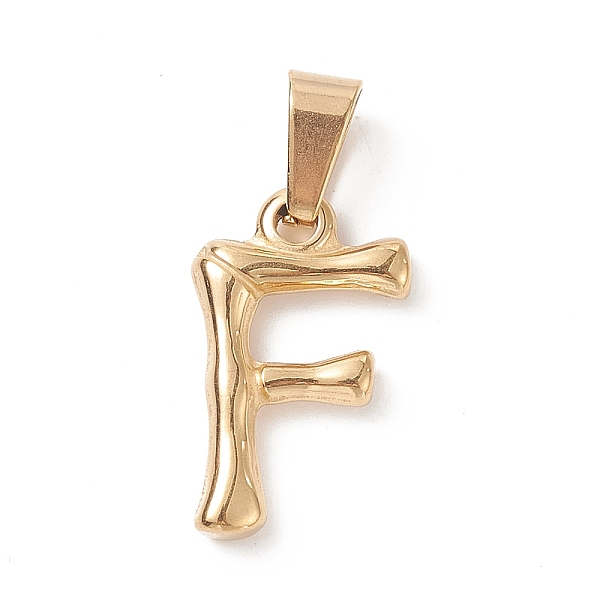 PandaHall 304 Stainless Steel Pendants, Bamboo Style, Letter, Golden Color, Letter.F, 19x11x3mm, Hole: 3x7mm 304 Stainless Steel Letter F
PandaHall 304 Stainless Steel Pendants, Bamboo Style, Letter, Golden Color, Letter.F, 19x11x3mm, Hole: 3x7mm 304 Stainless Steel Letter F
