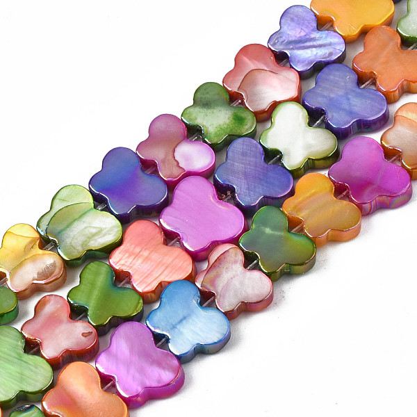 PandaHall Dyed Natural Freshwater Shell Beads Strands, AB Color Plated, Butterfly, Colorful, 8~9x10~12x3mm, Hole: 0.6mm, about 51pcs/strand...
PandaHall Dyed Natural Freshwater Shell Beads Strands, AB Color Plated, Butterfly, Colorful, 8~9x10~12x3mm, Hole: 0.6mm, about 51pcs/strand...