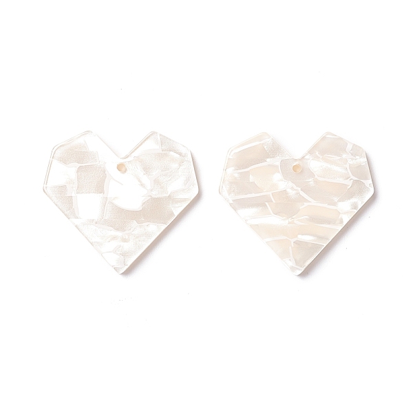 PandaHall Opaque Acrylic Pendants, Heart, Antique White, 25.5x27.5x2.5mm, Hole: 2mm Acrylic Heart
PandaHall Opaque Acrylic Pendants, Heart, Antique White, 25.5x27.5x2.5mm, Hole: 2mm Acrylic Heart