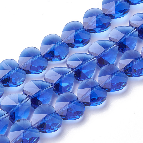 PandaHall Transparent Glass Beads, Faceted, Heart, Blue, 10x10x6.5mm, Hole: 1mm Glass Heart Blue
PandaHall Transparent Glass Beads, Faceted, Heart, Blue, 10x10x6.5mm, Hole: 1mm Glass Heart Blue