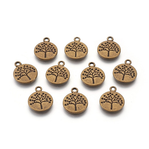 PandaHall Flat Round with Tree Tibetan Style Alloy Pendants, Cadmium Free & Nickel Free & Lead Free, Antique Bronze, 18.5x15x2mm, Hole: 2mm...
PandaHall Flat Round with Tree Tibetan Style Alloy Pendants, Cadmium Free & Nickel Free & Lead Free, Antique Bronze, 18.5x15x2mm, Hole: 2mm...