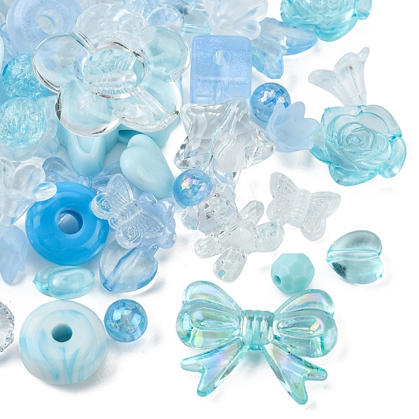 PandaHall Opaque & Transparent Acrylic Beads, Mixed Shapes, Light Sky Blue, 7.5~33x7.5~43.5x4.5~16mm, Hole: 1.2~4mm, about 50g/bag Acrylic...
PandaHall Opaque & Transparent Acrylic Beads, Mixed Shapes, Light Sky Blue, 7.5~33x7.5~43.5x4.5~16mm, Hole: 1.2~4mm, about 50g/bag Acrylic...