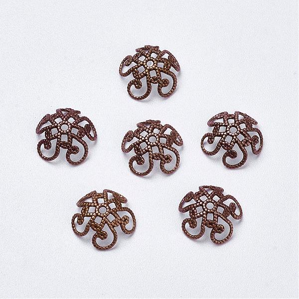 PandaHall Brass Fancy Bead Caps, Flower, 5-Petal, Red Copper, 10~11x4mm, Hole: 1mm Brass
PandaHall Brass Fancy Bead Caps, Flower, 5-Petal, Red Copper, 10~11x4mm, Hole: 1mm Brass