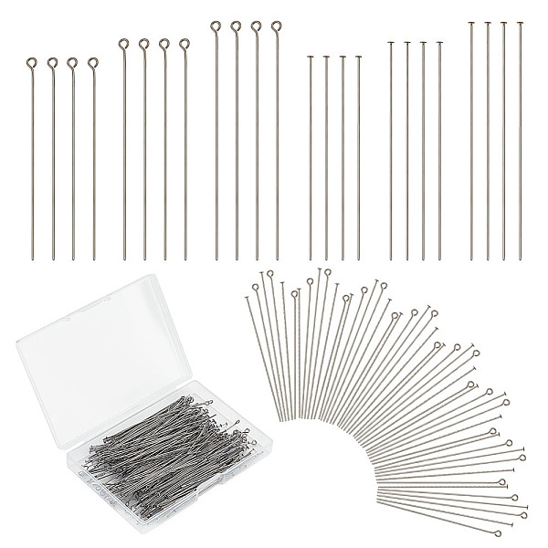 PandaHall HOBBIESAY 360Pcs 6 Style Brass Eye Pin & Flat Head Pins, for Jewelry Making Finding Kit, Gunmetal, 60~70x0.7mm, 60Pcs/style Brass
PandaHall HOBBIESAY 360Pcs 6 Style Brass Eye Pin & Flat Head Pins, for Jewelry Making Finding Kit, Gunmetal, 60~70x0.7mm, 60Pcs/style Brass