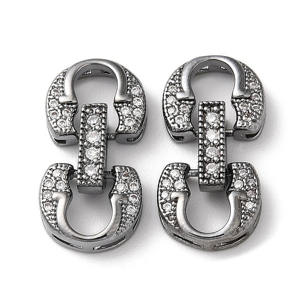 PandaHall Brass Micro Pave Clear Cubic Zirconia Fold Over Clasps, Gunmetal, 21x10.5x5mm, Hole: 3x1mm Brass+Cubic Zirconia Clear
PandaHall Brass Micro Pave Clear Cubic Zirconia Fold Over Clasps, Gunmetal, 21x10.5x5mm, Hole: 3x1mm Brass+Cubic Zirconia Clear