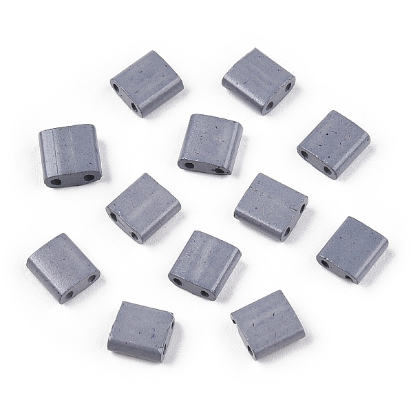 PandaHall 2-Hole Baking Paint Glass Seed Beads, Rectangle, Dark Gray, 5x4.5~5.5x2~2.5mm, Hole: 0.5~0.8mm Glass Rectangle
PandaHall 2-Hole Baking Paint Glass Seed Beads, Rectangle, Dark Gray, 5x4.5~5.5x2~2.5mm, Hole: 0.5~0.8mm Glass Rectangle