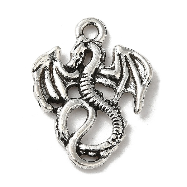 PandaHall Tibetan Style Alloy Pendants, Dragon Charm, Antique Silver, 21x16x1mm, Hole: 1.8mm Alloy Dragon
PandaHall Tibetan Style Alloy Pendants, Dragon Charm, Antique Silver, 21x16x1mm, Hole: 1.8mm Alloy Dragon