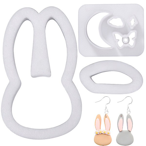 PandaHall Gorgecraft 2Pcs 2 Style Rabbit Moon Butterfly Plastic Plasticine Tools, Clay Cutters, Modeling Tools, White, 0.3~4x0.2~2.2cm...
PandaHall Gorgecraft 2Pcs 2 Style Rabbit Moon Butterfly Plastic Plasticine Tools, Clay Cutters, Modeling Tools, White, 0.3~4x0.2~2.2cm...