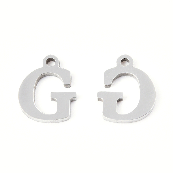 PandaHall 201 Stainless Steel Charms, Alphabet, Letter.G, 9x7x1mm, Hole: 1mm 201 Stainless Steel Letter G
PandaHall 201 Stainless Steel Charms, Alphabet, Letter.G, 9x7x1mm, Hole: 1mm 201 Stainless Steel Letter G