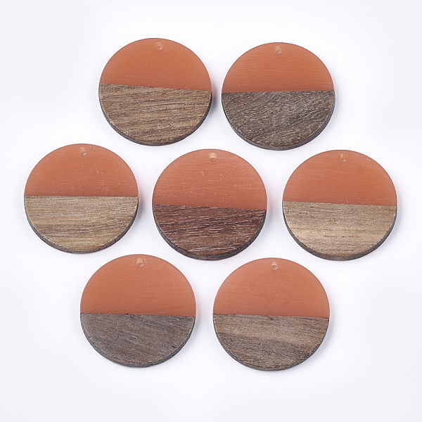 PandaHall Resin & Walnut Wood Pendants, Flat Round, Coral, 28.5x3.5~4mm, Hole: 1.5mm Resin+Wood Flat Round Red
PandaHall Resin & Walnut Wood Pendants, Flat Round, Coral, 28.5x3.5~4mm, Hole: 1.5mm Resin+Wood Flat Round Red