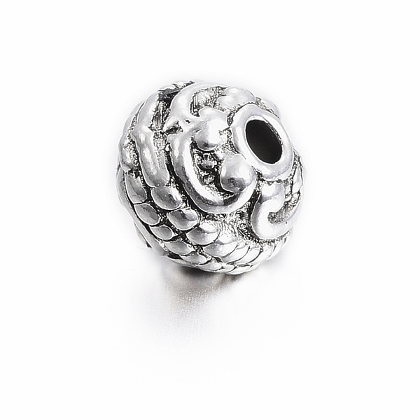 PandaHall Tibetan Style Alloy Beads, Round, Lead Free & Cadmium Free, Antique Silver, 8x7mm, Hole: 2mm Alloy Round
PandaHall Tibetan Style Alloy Beads, Round, Lead Free & Cadmium Free, Antique Silver, 8x7mm, Hole: 2mm Alloy Round