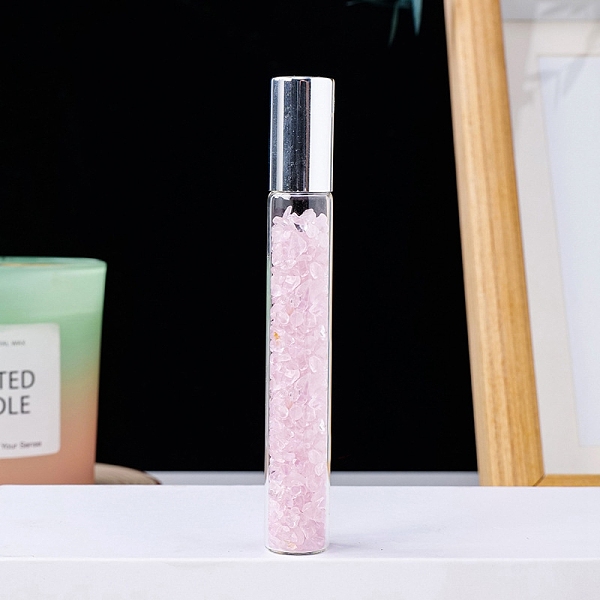 PandaHall Natural Rose Quartz Chip Bead Roller Ball Bottles, with Cover, SPA Aromatherapy Essemtial Oil Empty Glass Bottle, 10.7cm Rose...
PandaHall Natural Rose Quartz Chip Bead Roller Ball Bottles, with Cover, SPA Aromatherapy Essemtial Oil Empty Glass Bottle, 10.7cm Rose...