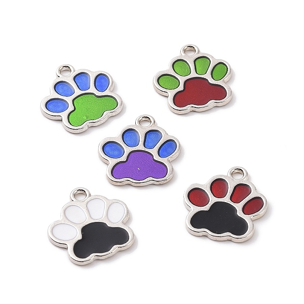 PandaHall Alloy Enamel Pendants, Dog Paw Print Charm, Platinum, 17x16x1mm, Hole: 1.8mm Alloy+Enamel Others Multicolor
PandaHall Alloy Enamel Pendants, Dog Paw Print Charm, Platinum, 17x16x1mm, Hole: 1.8mm Alloy+Enamel Others Multicolor