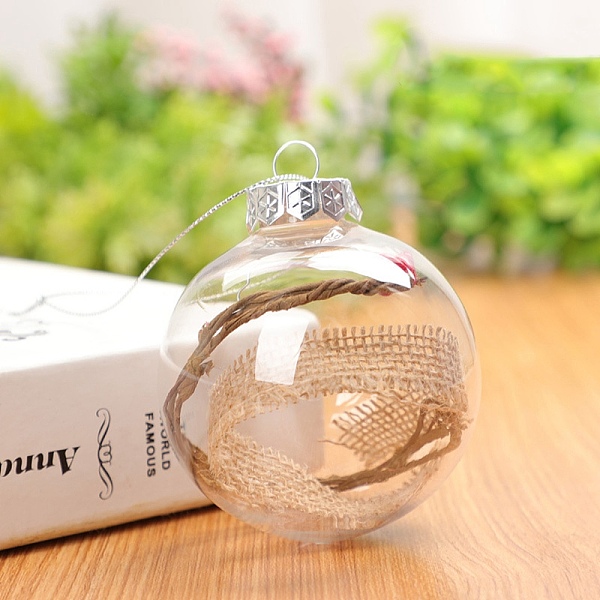 PandaHall Transparent Plastic Fillable Ball Pendants Decorations, with Rattan inside, Christmas Tree Hanging Ornament, Clear, 60mm Plastic...
PandaHall Transparent Plastic Fillable Ball Pendants Decorations, with Rattan inside, Christmas Tree Hanging Ornament, Clear, 60mm Plastic...