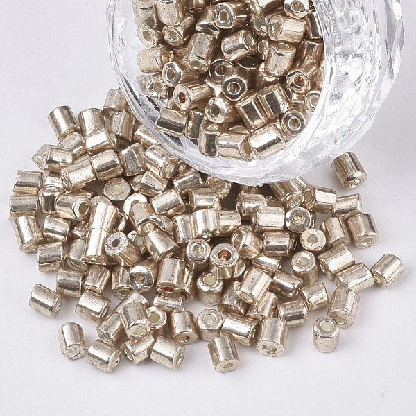 PandaHall 6/0 Two Cut Glass Seed Beads, Hexagon, Metallic Colours, PeachPuff, 3.5~5x3.5~4mm, Hole: 1mm, about 4500pcs/bag Glass Brown
PandaHall 6/0 Two Cut Glass Seed Beads, Hexagon, Metallic Colours, PeachPuff, 3.5~5x3.5~4mm, Hole: 1mm, about 4500pcs/bag Glass Brown