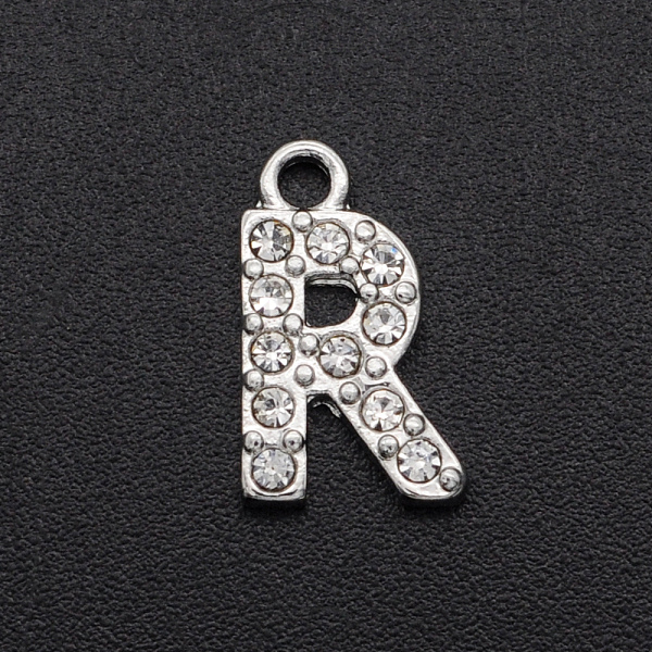 PandaHall Alloy Rhinestone Charms, Platinum, Crystal, Letter, Letter.R, 12.5x8x2mm, Hole: 1.5mm Alloy+Rhinestone Letter R Clear
PandaHall Alloy Rhinestone Charms, Platinum, Crystal, Letter, Letter.R, 12.5x8x2mm, Hole: 1.5mm Alloy+Rhinestone Letter R Clear