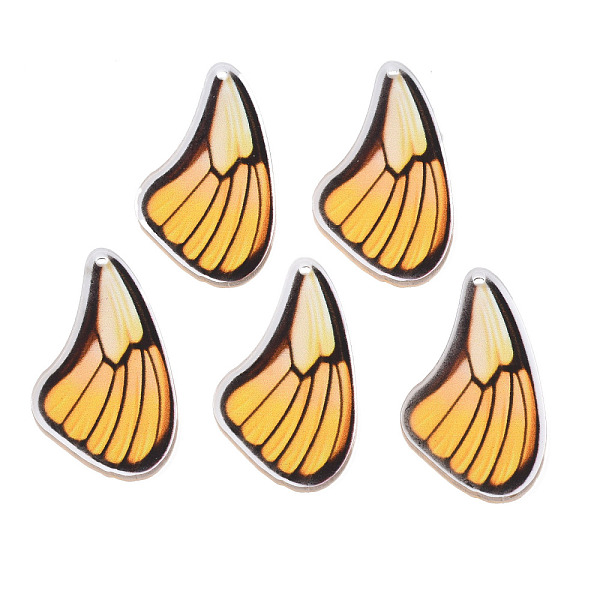 PandaHall Printed Translucent Acrylic Pendants, Butterfly, Gold, 35x21x2mm, Hole: 1.5mm Acrylic Butterfly Gold
PandaHall Printed Translucent Acrylic Pendants, Butterfly, Gold, 35x21x2mm, Hole: 1.5mm Acrylic Butterfly Gold