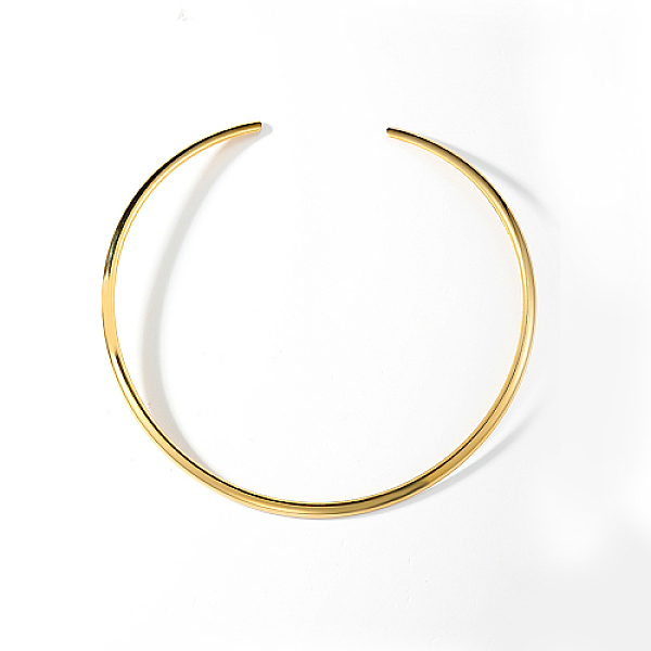 PandaHall Stainless Steel Simple Thin Collar Necklace, Rigid Choker Necklaces, Golden, 15.75 inch(40cm) Stainless Steel
PandaHall Stainless Steel Simple Thin Collar Necklace, Rigid Choker Necklaces, Golden, 15.75 inch(40cm) Stainless Steel