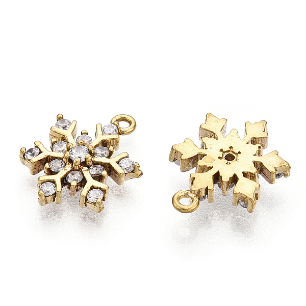 PandaHall Brass Micro Pave Cubic Zirconia Charms, Christmas Snowflake, Nickel Free, Clear, Unplated, 14x11x3mm, Hole: 1mm Brass+Cubic...
PandaHall Brass Micro Pave Cubic Zirconia Charms, Christmas Snowflake, Nickel Free, Clear, Unplated, 14x11x3mm, Hole: 1mm Brass+Cubic...