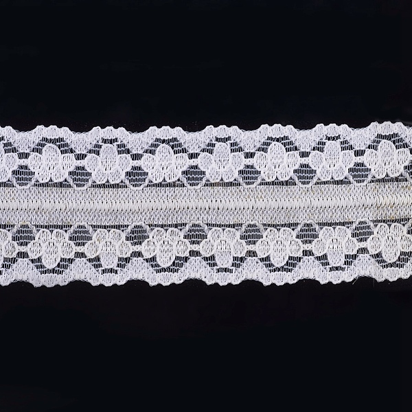 PandaHall Lace Trim Nylon Ribbon for Jewelry Making, White, 1 inch(26mm), about 300yards/roll(274.32m/roll) Nylon White
PandaHall Lace Trim Nylon Ribbon for Jewelry Making, White, 1 inch(26mm), about 300yards/roll(274.32m/roll) Nylon White