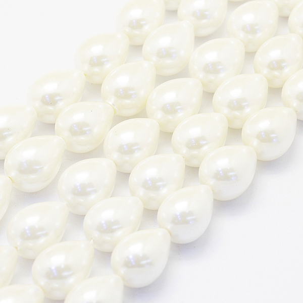 PandaHall Shell Pearl Beads Strands, teardrop, Creamy White, 18x13mm, Hole: 1mm, about 23pcs/strand, 15.7 inch(40cm) Shell Pearl Teardrop
PandaHall Shell Pearl Beads Strands, teardrop, Creamy White, 18x13mm, Hole: 1mm, about 23pcs/strand, 15.7 inch(40cm) Shell Pearl Teardrop