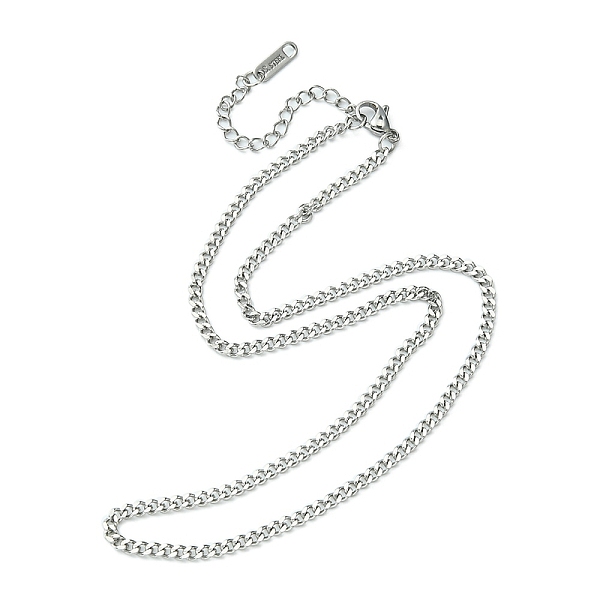 PandaHall 304 Stainless Steel Curb Chain Necklace for Men Women, Stainless Steel Color, 15.79 inch(40.1cm) 304 Stainless Steel
PandaHall 304 Stainless Steel Curb Chain Necklace for Men Women, Stainless Steel Color, 15.79 inch(40.1cm) 304 Stainless Steel