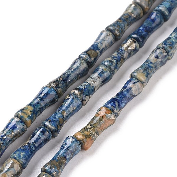 PandaHall Natural Africa Pyrite Beads Strands, Dyed, Bamboo Stick, Marine Blue, 12x5mm, Hole: 0.5mm, about 34pcs/strand, 15.94 inch(40.5cm)...
PandaHall Natural Africa Pyrite Beads Strands, Dyed, Bamboo Stick, Marine Blue, 12x5mm, Hole: 0.5mm, about 34pcs/strand, 15.94 inch(40.5cm)...