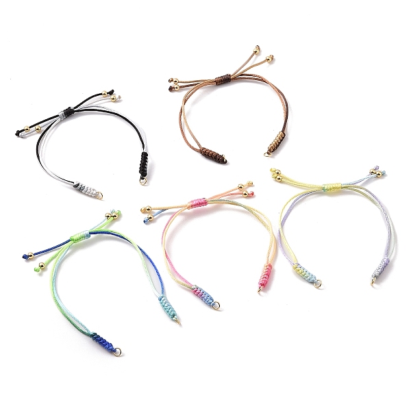 PandaHall Adjustable Braided Nylon Thread Link Bracelet Makings, Fit for Connector Charms, Mixed Color, Golden, 8-1/2~9-5/8 inch..., Multicolor
PandaHall Adjustable Braided Nylon Thread Link Bracelet Makings, Fit for Connector Charms, Mixed Color, Golden, 8-1/2~9-5/8 inch..., Multicolor