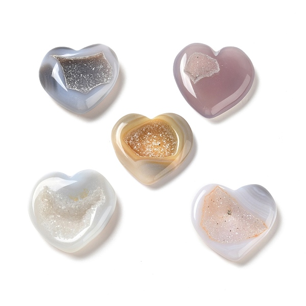 PandaHall Natural Druzy Geode Agate Beads Decorations, Heart, 46~51x51~54x11~15mm Druzy Agate Heart
PandaHall Natural Druzy Geode Agate Beads Decorations, Heart, 46~51x51~54x11~15mm Druzy Agate Heart