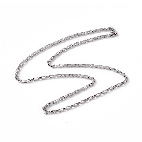 PandaHall 201 Stainless Steel Box Chain Necklace for Men Women, Stainless Steel Color, 23.62 inch(60cm) 201 Stainless Steel
PandaHall 201 Stainless Steel Box Chain Necklace for Men Women, Stainless Steel Color, 23.62 inch(60cm) 201 Stainless Steel