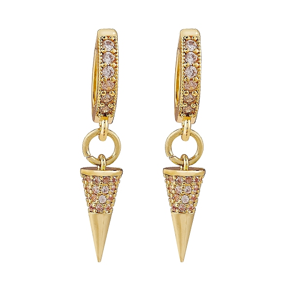 PandaHall Clear Cubic Zirconia Cone Drop Huggie Hoop Earrings, Brass Jewelry for Women, Golden, 31mm, Pin: 0.9mm Cubic Zirconia Cone Clear
PandaHall Clear Cubic Zirconia Cone Drop Huggie Hoop Earrings, Brass Jewelry for Women, Golden, 31mm, Pin: 0.9mm Cubic Zirconia Cone Clear