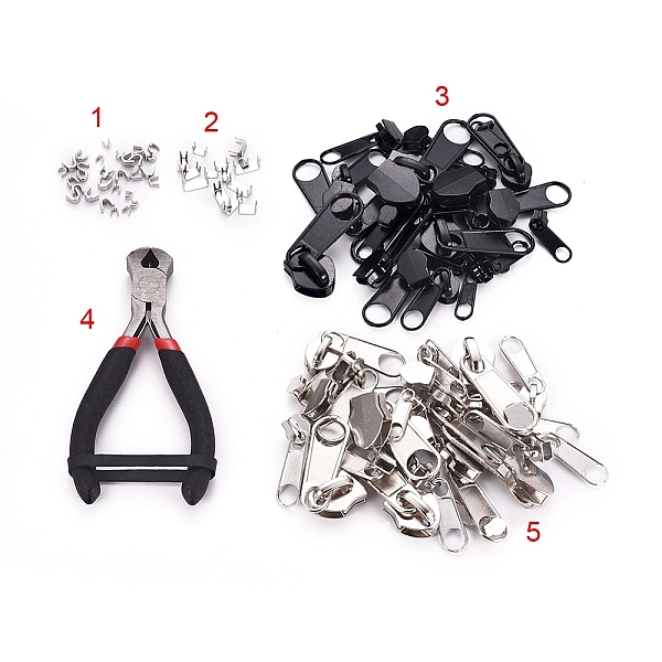PandaHall Zipper Replacement Repair Kit, with Zipper Replacement Head, Bottom Stoppers, Zipper Install Pliers, for Bags, Luggage and Jackets...
PandaHall Zipper Replacement Repair Kit, with Zipper Replacement Head, Bottom Stoppers, Zipper Install Pliers, for Bags, Luggage and Jackets...